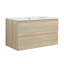 Meuble-lavabo mural 36 po avec lavabo en céramique à 2 tiroirs à fermeture en douceur 36 po-1356858969