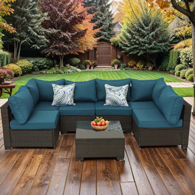 Color 6 - Person Patio Conversation Set with Cushions