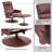 Faux Leather Swivel Recliner-2106119698