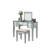 Transitional Style 1Pc Vanity W/ Stool Set-1684271654
