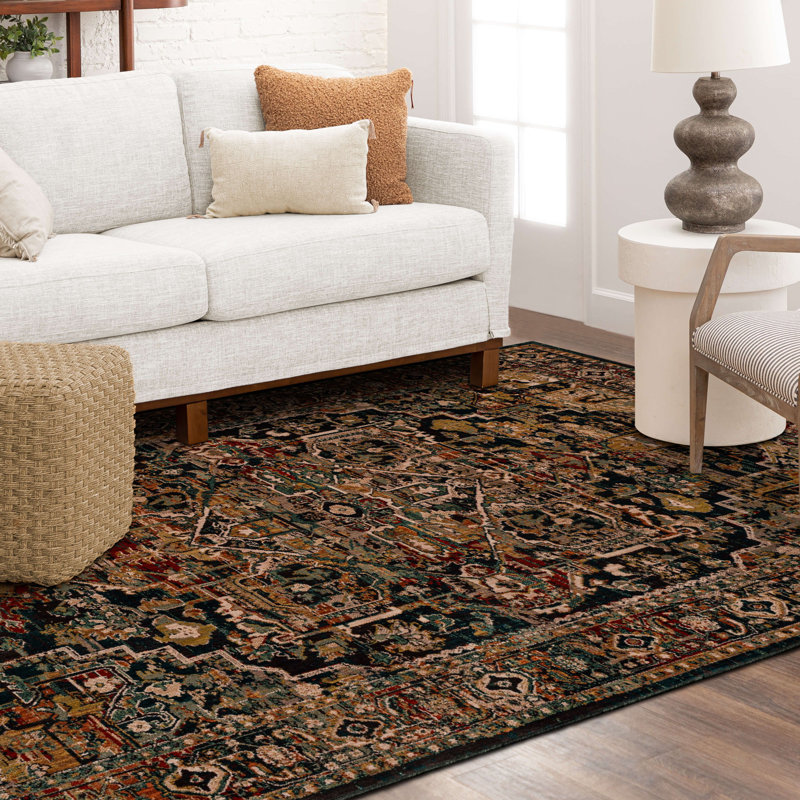 Tapis intérieur en polyester tissé Spice Market Alcantara, Rectangle 8 pi x 11 pi