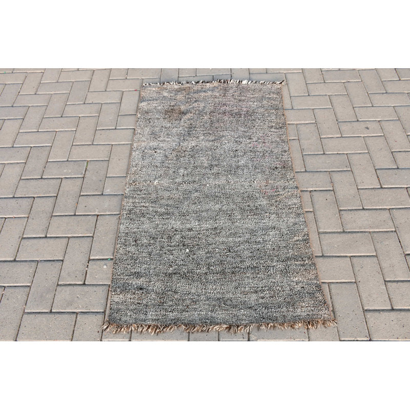 Tapis de porte rétro turc tissé à la main avec un style bohémien unique et un design texturé pour une décoration intérieure élégante