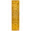 Overdyed Hand-Knotted Wool Modern-Contemporary Gold Runner 2' 7" x 10' 3"