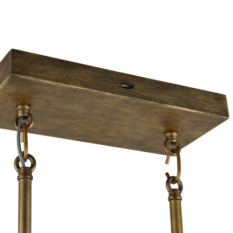 4-Light Linear Island Pendant - Legacy Brass