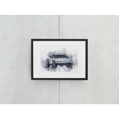 Truck - Single Picture Frame Painting on Wood