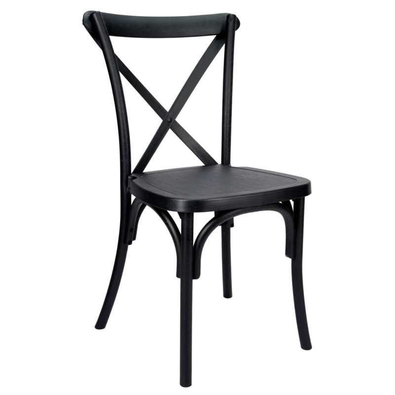 Crossback Chair ToughResin By Chivari, Black