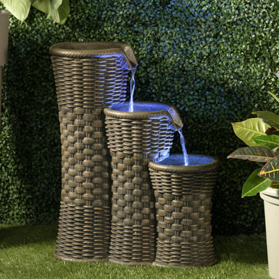 Cresswell Outdoor Floor Fountain with Lights