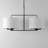 6 - Light Dimmable Drum Chandelier