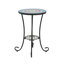 Table d'appoint de patio avec tablette