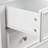 Living Room Dresser With 6 Drawers - White, Vintage Flower Handle & Spacious Interior White 6 Chest Storage Smooth Drawer Movement For