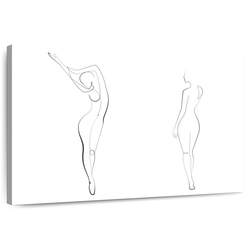 Leisha, belle femme Poise, H 32 po x l 48 po
