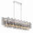Quinzio 14 - Light Steel Dimmable Linear Chandelier-94078949
