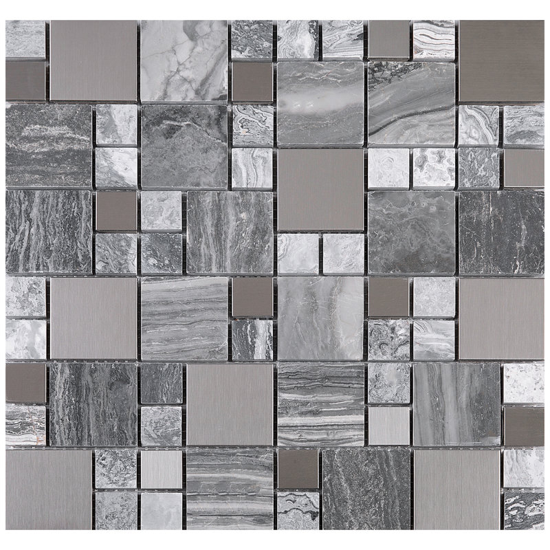 Carrelage mural carré en mosaïque Versailles 11,75 po x 11,75 po Breeze