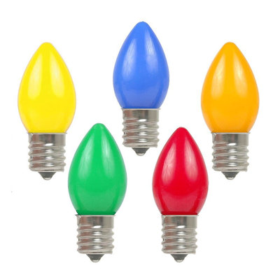 Ampoules en céramique à del en céramique pour c7 de noël d’extérieur