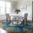 Machine Washable Indoor/Outdoor Xhevrie Teal Rug-1766248108