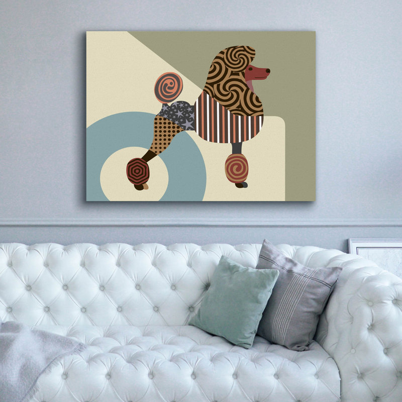 «Poodle Dog» par Lanre Adefioyue, H 40 po x l 54 po x P 1,5 po