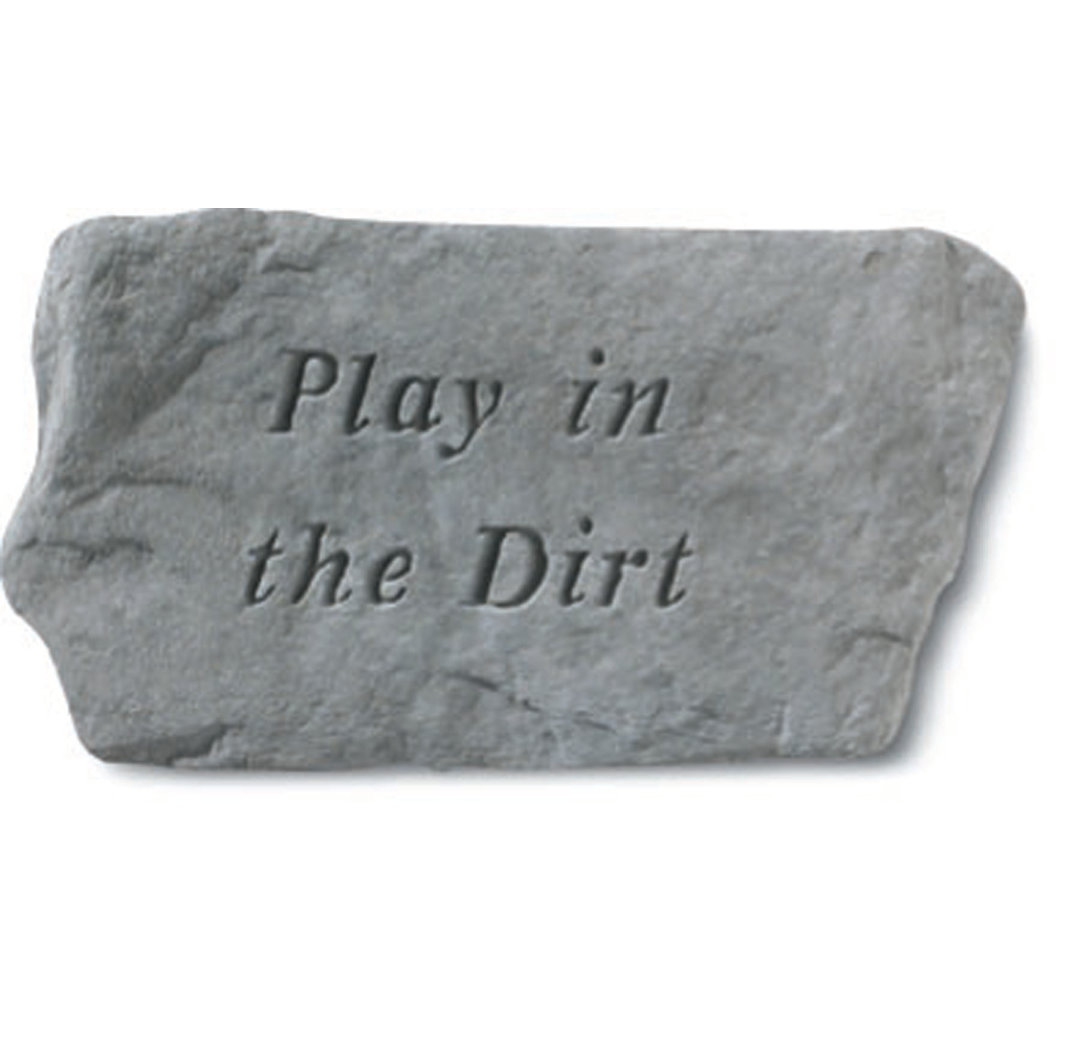 Ekanta Weather Resistant Concrete Text Garden Stone August Grove®