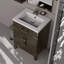 Meuble-lavabo simple avec plateau en acrylique