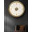 Elegant Modern Alloy Wall Clock with Gold Numerals & Silent Movement-1378050273