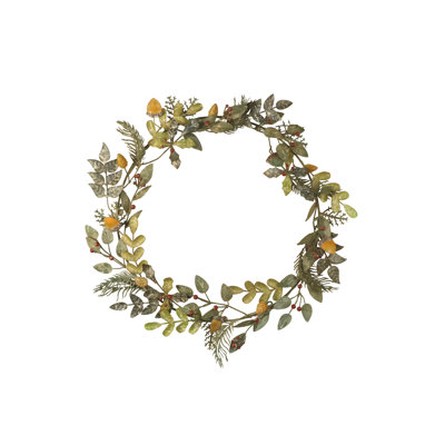 Couronne botanique en métal, 20 po