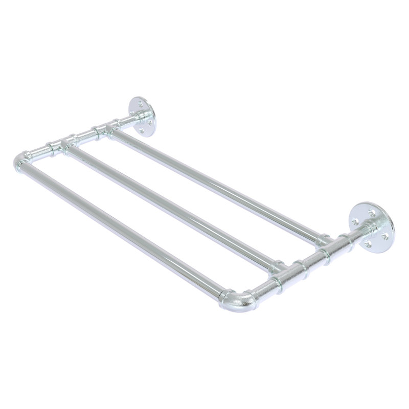 Bayer Wall Mounted Towel Shelf , Polished Chrome, 3" H x 30" W x 10.8" D