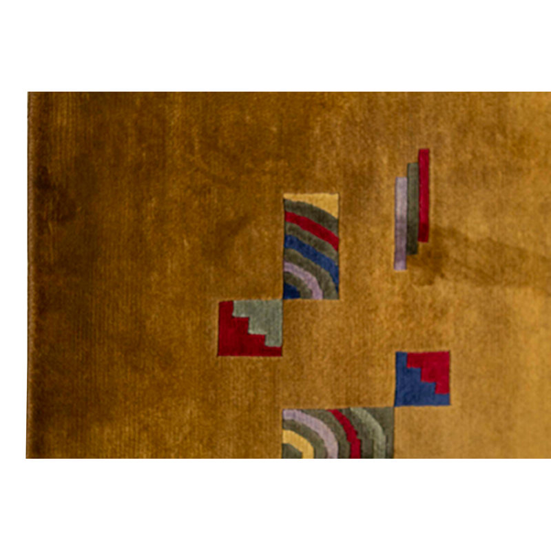 Hand-Knotted High-Quality Gold Area Rug