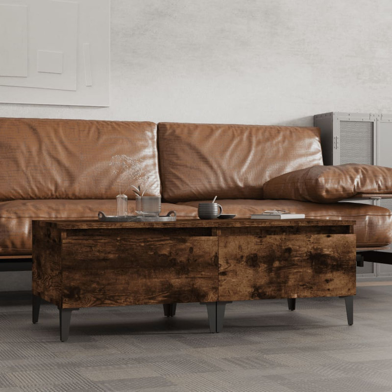 Leefke Side Table Set, Smoked Oak