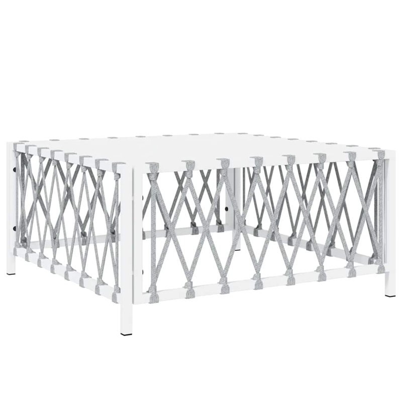 Frame End Table, White
