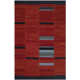 Penacook Abstract Handmade Flatweave Wool Red Area Rug