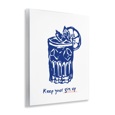 «Keep Your Gin Up», art mural par lettré et doublé