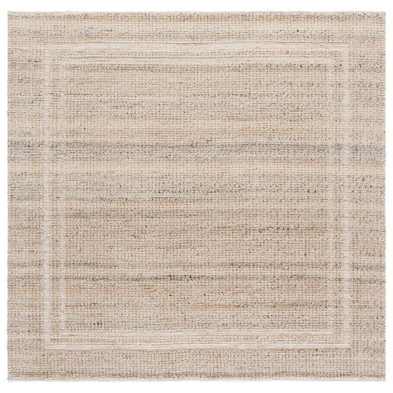 Natura 229 Hand Loomed Wool Geometric Rug, Square 6'