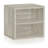 Digby Eco Stack Cube Bookcase With Shelf, Aspen Grey-574579071
