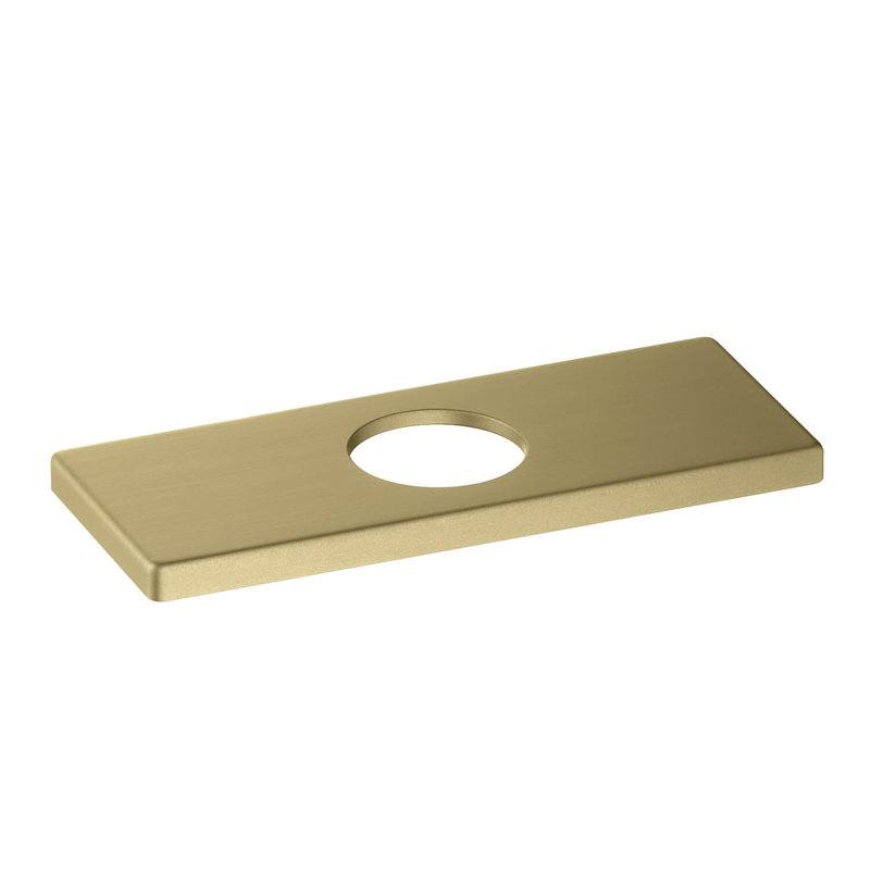 Bathroom Sink Faucet Hole Cover, Brushed Gold