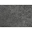 Table d'appoint moderne pour la chambre à coucher - Plateau en stratifié gris et pieds en métal noirs avec table de bout ronde avec salon