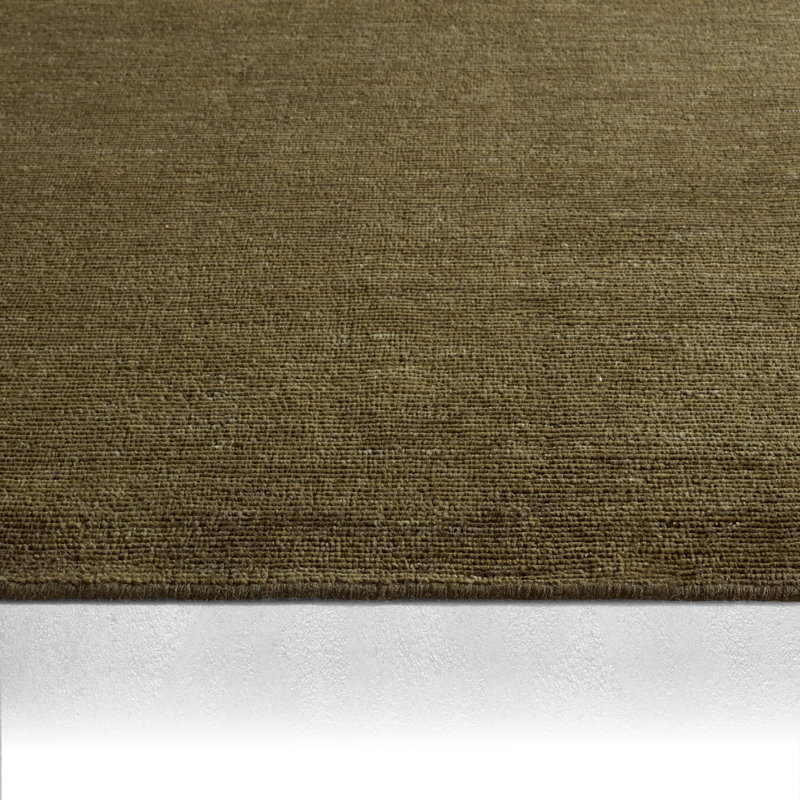 Nikolas Hand Woven Wool Area Rug, Ivory, Rectangle 108" x 144"