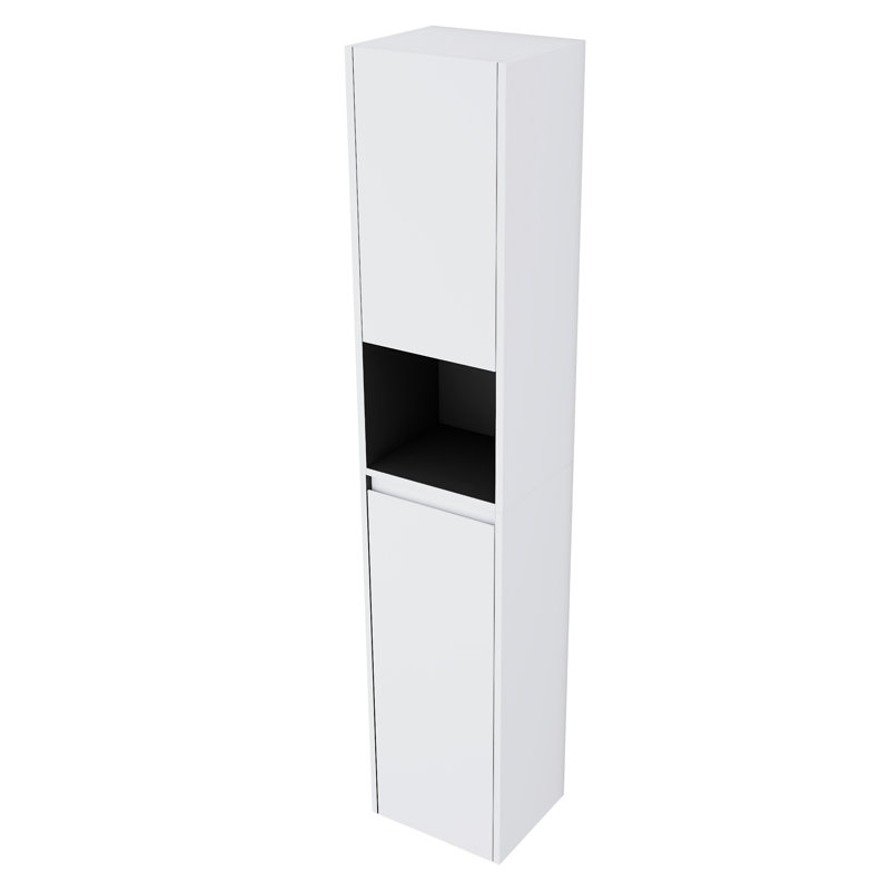 Armoire de rangement flottante murale pour salle de bain avec tablette et porte