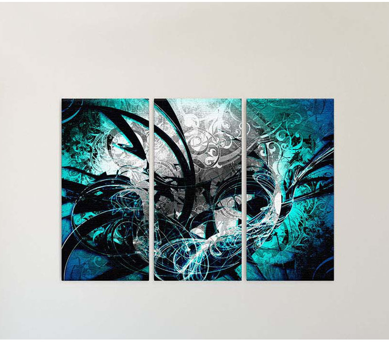 3 Piece Wrapped Canvas Print, 100cm H x 150cm W x 2cm D