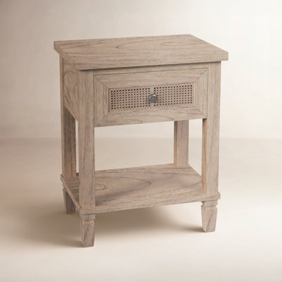Flagstaff 1-Drawer Cane Nightstand
