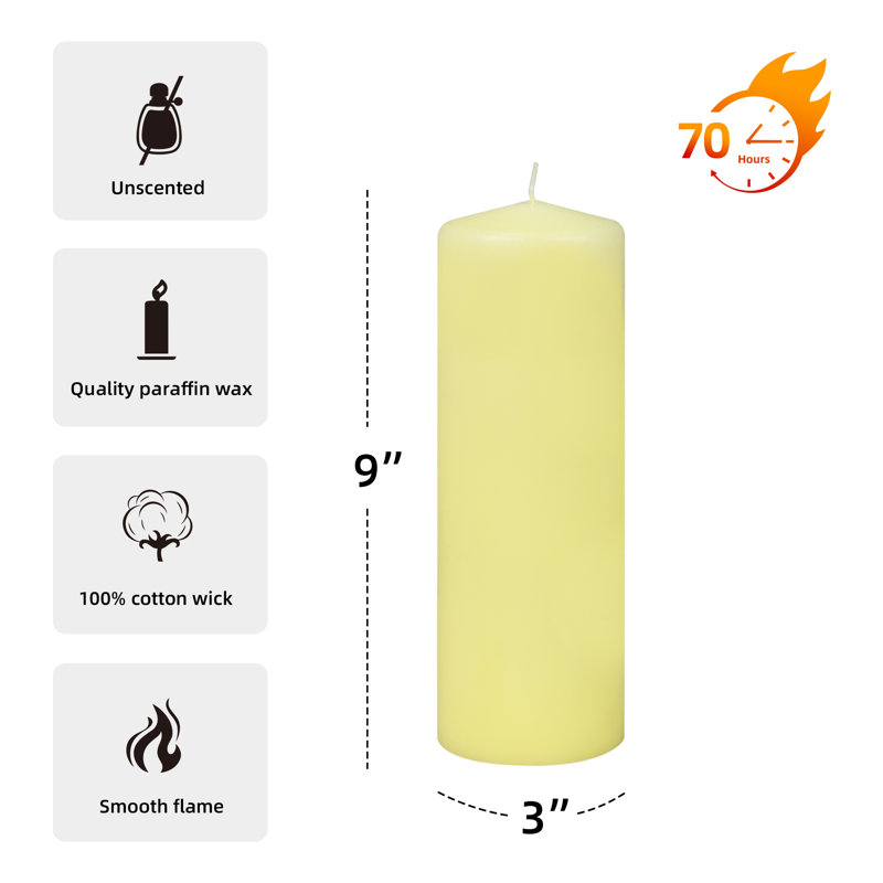 Pillar Candles Pillar Candle, Ivory