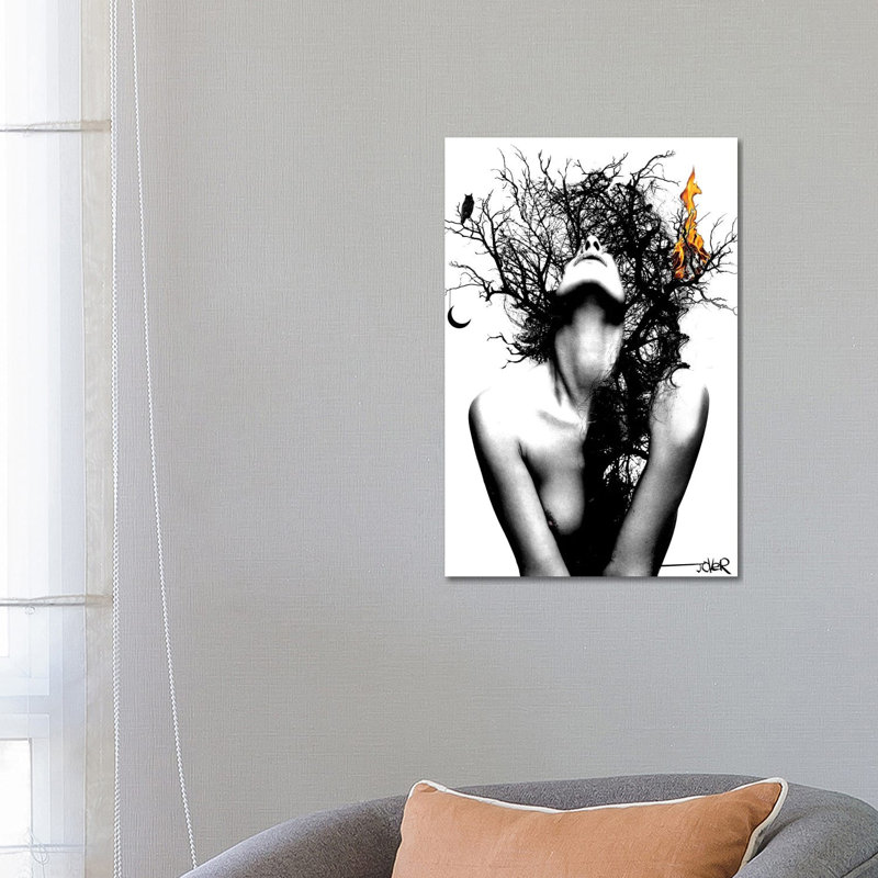 Wisdom And Fire by Loui Jover - Wrapped Canvas Print, 66.04 cm H x 45.72 cm W x 1.91 cm D