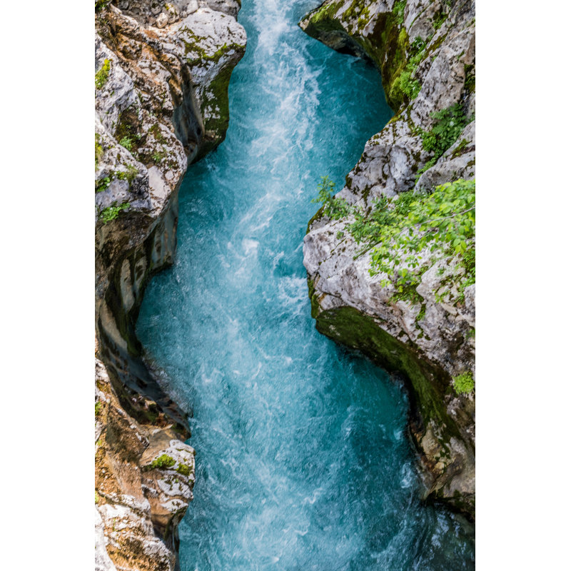 River Soca by AlenaPaulus - Wrapped Canvas Print, 91cm H x 61cm W x 3.8cm D