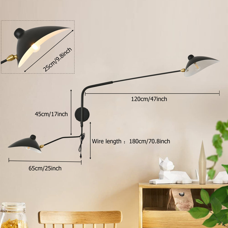 Anyuta Swing Arm Sconce