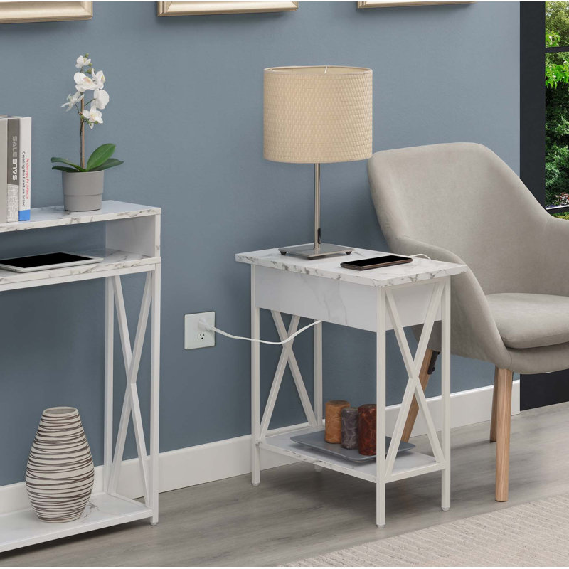 Table de bout avec rangement Gabryela