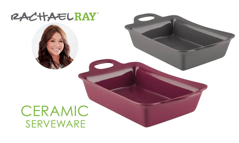 Red Ceramic Oval Au Gratin Baker Set, 12oz, Microwave & Dishwasher Safe