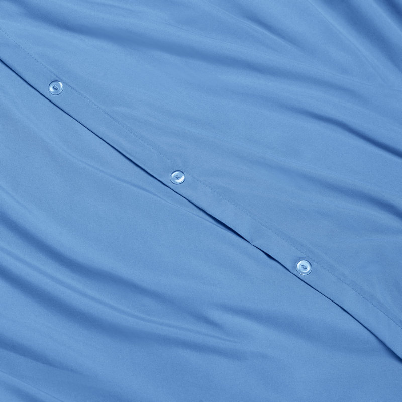  Ensemble de housse de couette ultra-doux, Bleu apaisant, Housse simple + 1 taie décorative