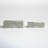White Resin Ridged Boxes Set of Two - 12" x 8" x 4"