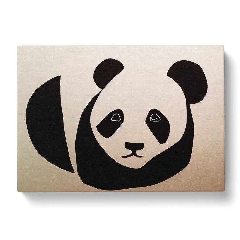An Abstract Panda - Wrapped Canvas, 35cm H x 50cm W x 3cm D