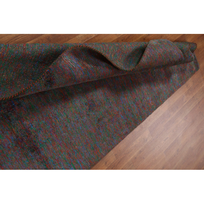 Tapis oriental contemporain en laine Gabbeh noué à la main 4 x 6
