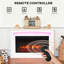 Ivy Bronx 121cm W White Electric Remote