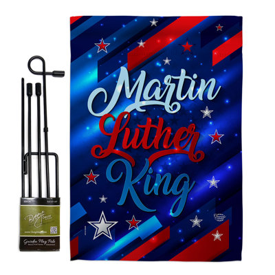 Double Sided 18.5'' H x 13'' W Polyester Flag Set